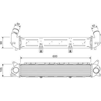 Příslušenství pro turbodmychadlo Chladič turba, , 2827003000, 282712A680, 282712B810, VALEO, 822928