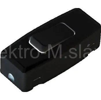 vypínač vypínač šňůrový NE-AD1012 bílá/černý Barva: Černá