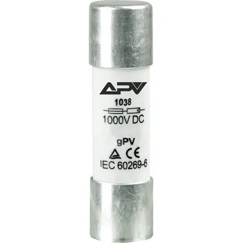 Autopojistky Pojistka válcová APV-WB-10x38-16A 1000V DC
