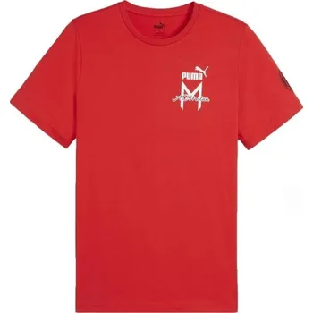 Pánské tričko Pánské triko Puma AC MILAN FTBLICONS TEE S Červená, Bílá