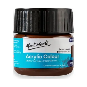 Výtvarná barva Mont Marte akrylová barva,100ml, hnědá Umbra pálená (Burnt Umber)