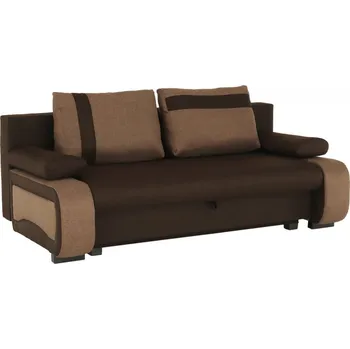 Pohovka Rozkládací pohovka BOLIVIA s úložným prostorem, čokoládová/světlehnědá