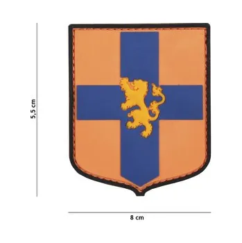 Nášivka Gumová nášivka 101 Inc znak Dutch Shield - oranžová