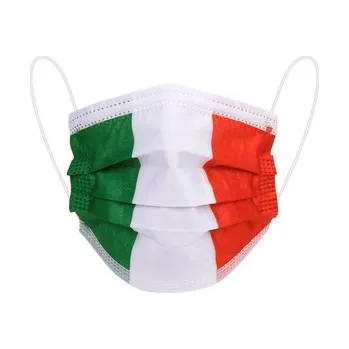 Podlahový mycí stroj Rouška s vlajkou Itálie 10 ks - barevná