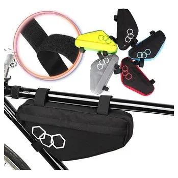 Držák na kolo kapsa na rám, barva černá/červená