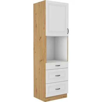 Šatní skříň Falco Kuchyňská skříň Stipe na vestavenou troubu 60 DPS 210 3S 1F bílá/dub artisan