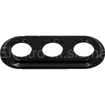 VINTAGE 3 rámeček keramika černá kulatá K1-R463 SLIM