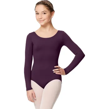 Dívčí tričko Lulli,Trikot s dlouhým rukávem LUB282C, fialová 140-146