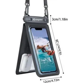 Pouzdro voděodolné DUO, velikost až 7´´, IPX8, dvě kapsy, barva černá