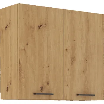 Kuchyňská skříňka Horní kuchyňská skříňka MONRO 80 G-72 2F, černý mat/dub artisan