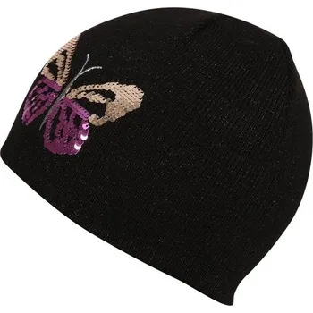 Pokrývka hlavy Dívčí pletená čepice Lewro ROSIE 12/15 Černá