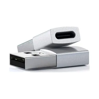 Adaptér USB C (female) na USB A, barva stříbrná