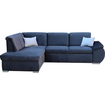 Sedací souprava CARO Pravá - sedací souprava , látka TM. ŠEDÁ Kronos 34/polštářky Paros 5 sv. šedá(FE) kolekce - "E" (K250-Z) NOVÁ AKČNÍ LÁTKA