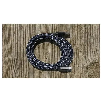 Datový kabel USB A na Micro USB, barva černá - 3 metry