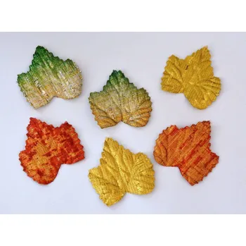 umělá květina Umělé metalické listy - vzor A