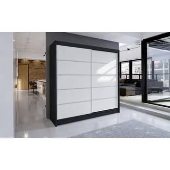 Šatní skříň Falco Šatní skříň Taisa IV 180 černá/bílá