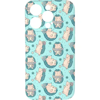 Pouzdro na mobilní telefon Kryt Ježek se šálou pro iPhone 15 Pro