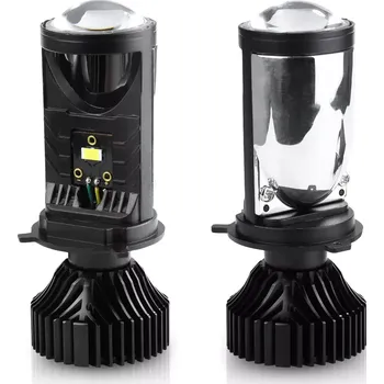 Auto-moto Interlook Y6D | Sada mini Bi-LED projektorů H4 pro lampy bez čočky | 70W, 8000lm, 5500K, IP65