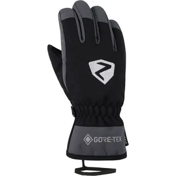 Dětské lyžařské rukavice Ziener LARINO GTX JR 6 Černá, Tmavě šedá