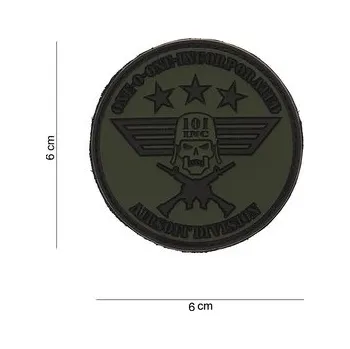 Nášivka Gumová nášivka 101 Inc Rond S - olivová