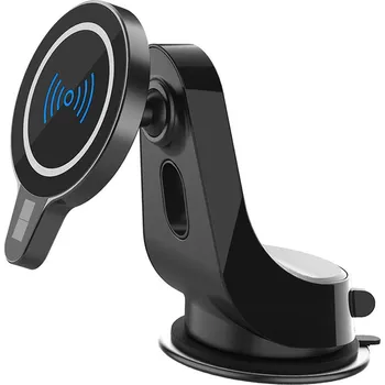 Držák do auta Interlook WH-10D | Magnetický držák do auta s indukční nabíječkou | Qi, MagSafe, 15W | na čelní sklo nebo palubní desku