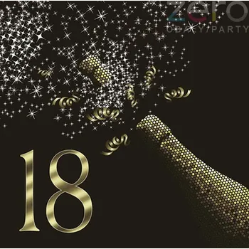 Papírový ubrousek Ubrousky &#039;Maki&#039; 33x33 cm 3N (20 ks) - 18-té narozeniny