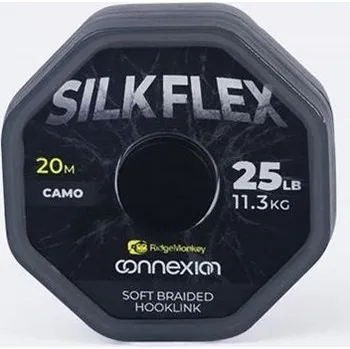 RidgeMonkey Šňůrka Connexion SilkFlex Soft Braid 20 m 25 lb