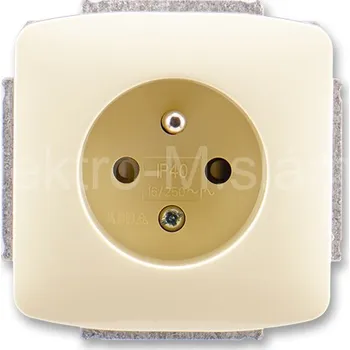 vypínač 6619A-A06357 C bezšroubová zásuvka slonová kost TANGO ABB 2CHA196357A4511
