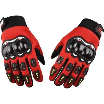 Pracovní rukavice Prodyšné ochranné rukavice pro cyklistiku a motocykly - Červené