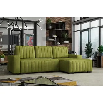 Sedací souprava Falco Rohová sedací souprava HAKIM rozkládací s úložným prostorem, pravá, zelená/falcone 22