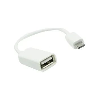 Adaptér Micro USB na USB OTG, barva bílá