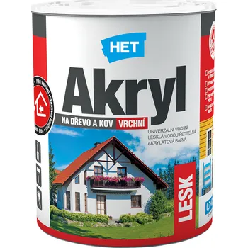 barva na zeď HET Akryl modrý lesk 0445 0,7kg
