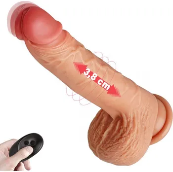 Vibrátor Paloqueth Thrusting Rotating Dildo 5 Vibration 3 Thrusting & Rotating Modes with Remote