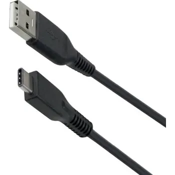 Datový kabel USB A na USB C, barva černá - 3 metry