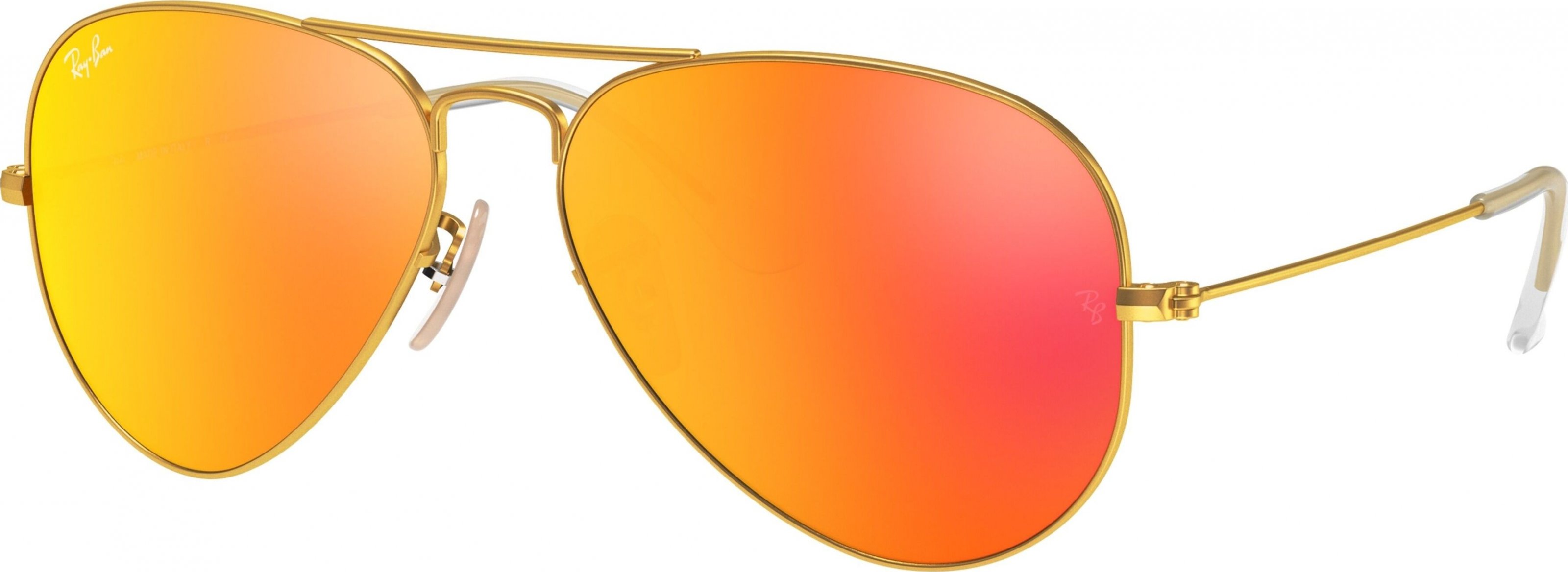 Ray-Ban® 3025 zlatá mat oranžová, čočka oranžová zrcadlo 11269