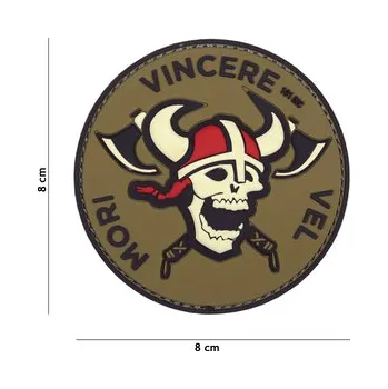 Nášivka Gumová nášivka 101 Inc nápis Mori Vincere Vel - coyote