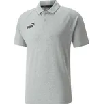 Pánské triko Puma TEAMFINAL CASUALS POLO TEE SHIRT L Šedá, Černá