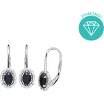 Stříbrné náušnice s briliantem JVD SVLE0504SH8M400