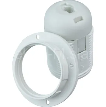 Objímka na žárovku Objímka E27 se závitem a kroužek bílá BME2701W