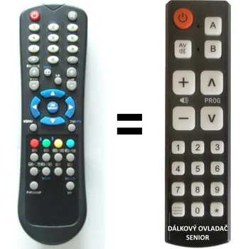Dálkový ovladač Orava LT 823B náhradní dálkový ovladač pro seniory