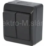 GALATEA IP44 vypínač č.5 černá