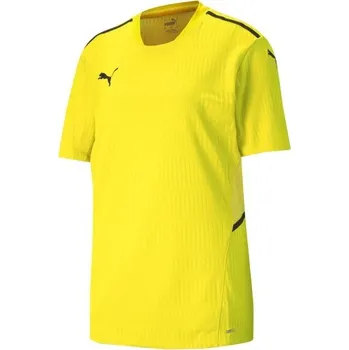 Pánská móda Pánské fotbalové triko Puma TEAMCUP JERSEY TEE L Žlutá, Černá
