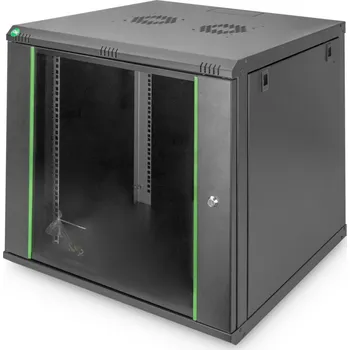 Rozvaděč Digitus DN-19 12U-6/6-EC-SW rack Nástěnný regál Černá