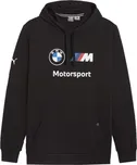 Pánská mikina Puma BMW M MOTORSPORT ESSENTIALS HOODIE M Černá, Bílá