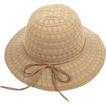 Klobouk Dámský klobouk s hnědým provázkem - hnědé barvy, 9001608-8