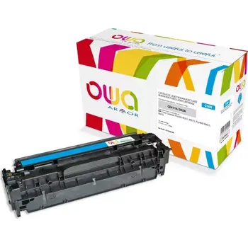 Počítačové příslušenství OWA Armor toner kompatibilní s HP CE411A, 2600st, modrá/cyan