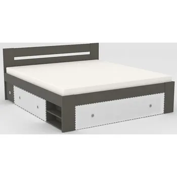 Postel Postel REA LARISA 180x200, s úložným prostorem, GRAPHITE
