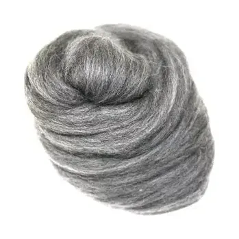 Ovčí rouno Ovčí rouno česané - šedá žíhaná