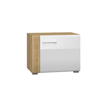 Komoda ADA 08 -komoda malá 1D,lamino DUB CASTELLO/BÍLÁ LESK MDF (ML) (ADAGIO08=1BALÍK) (K150)NOVINKA