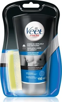 Přípravek na depilaci a epilaci Veet Men Silk & Fresh depilační krém do sprchy pro citlivou pokožku 150 ml